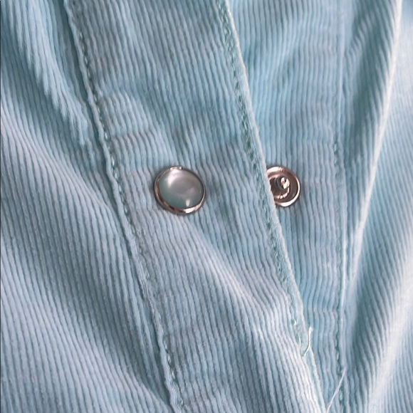 Vintage Desert Diva By Sherry Holt NWT Elegant Blue Corduroy Country Dress - Picture 6 of 10